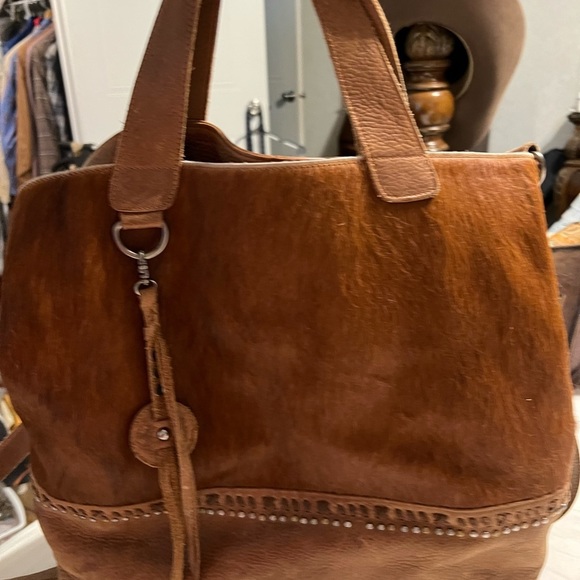 Delila leather cowhide western Purse - Picture 2 of 9